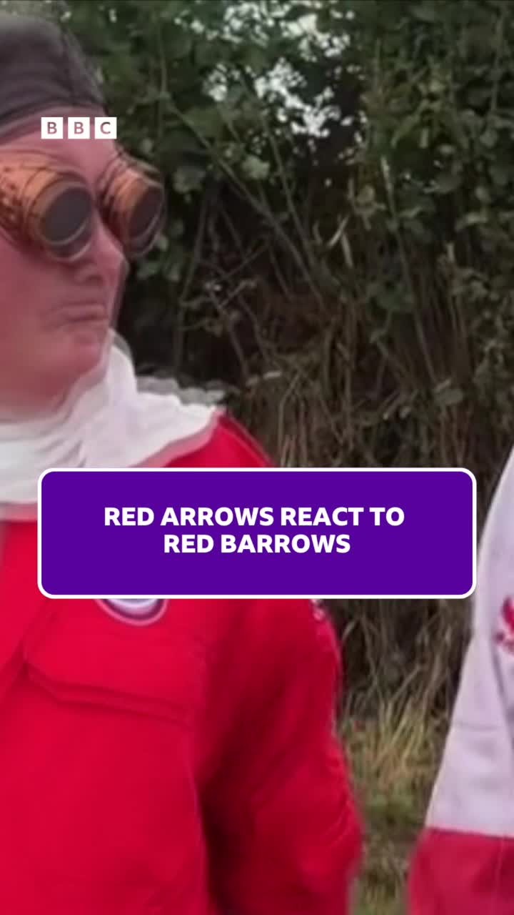 BBC feature: Red Arrows react to Red Barrows